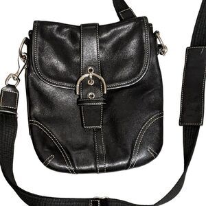 Coach leather crossbody adjustable strap